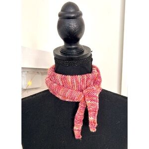 Hand Knit Sophie Scarf in Merino/Cashmere/Poly Wool O/S